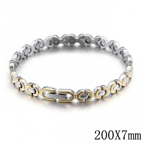 BC Wholesale Jewelry Stainless Steel 316L Jewelry Germanium Stone Bracelets NO.#SJ53B98898