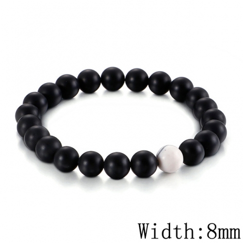 BC Wholesale Jewelry Stainless Steel 316L CZ Bead Bracelets NO.#SJ53B127538