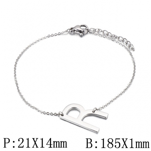BC Wholesale Jewelry Stainless Steel 316L Jewelry Letter Bracelets NO.#SJ53B116114