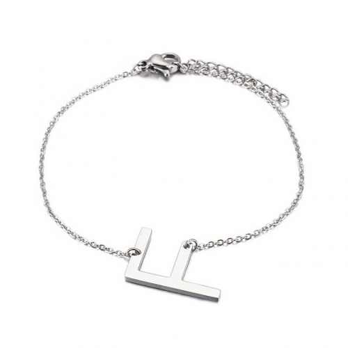 BC Wholesale Jewelry Stainless Steel 316L Jewelry Letter Bracelets NO.#SJ53B116144