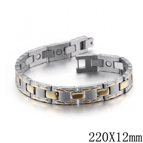 BC Wholesale Jewelry Stainless Steel 316L Jewelry Germanium Stone Bracelets NO.#SJ53B98892