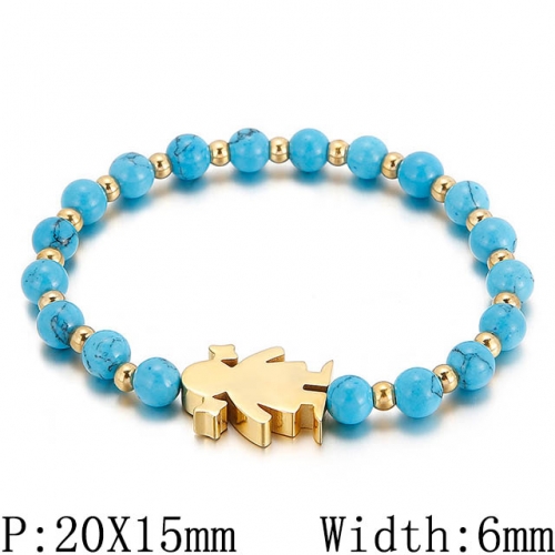 BC Wholesale Jewelry Stainless Steel 316L CZ Bead Bracelets NO.#SJ53B71899