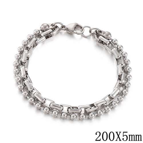 BC Wholesale Jewelry Steel Bead Bracelets Stainless Steel 316L Jewelry Bracelets NO.#SJ53B144917