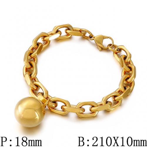 BC Wholesale Jewelry Stainless Steel 316L Charm Bracelets NO.#SJ53B155289