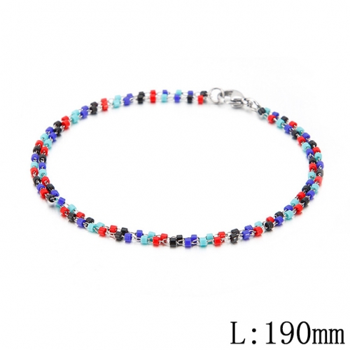 BC Wholesale Jewelry Stainless Steel 316L CZ Bead Bracelets NO.#SJ53B130359