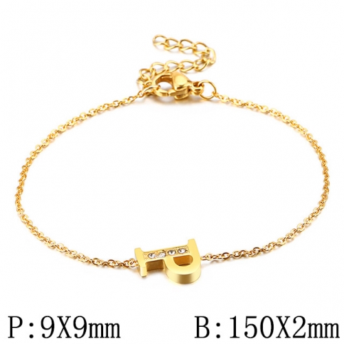 BC Wholesale Jewelry Stainless Steel 316L Jewelry Letter Bracelets NO.#SJ53B117708