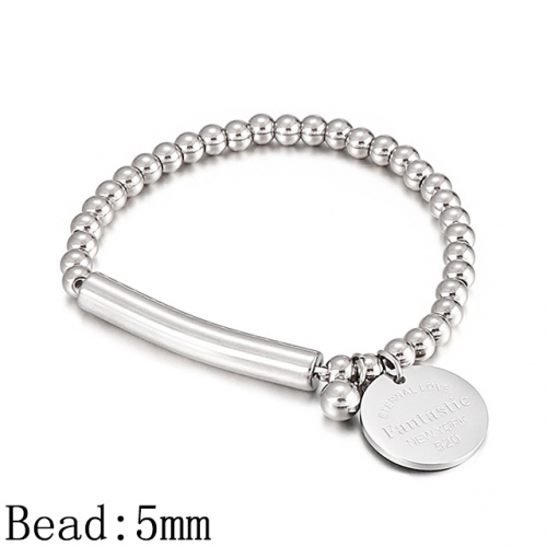 BC Wholesale Jewelry Steel Bead Bracelets Stainless Steel 316L Jewelry Bracelets NO.#SJ53B142818