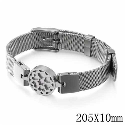 BC Wholesale Jewelry Stainless Steel 316L Jewelry Mesh Bracelets NO.#SJ53B108635