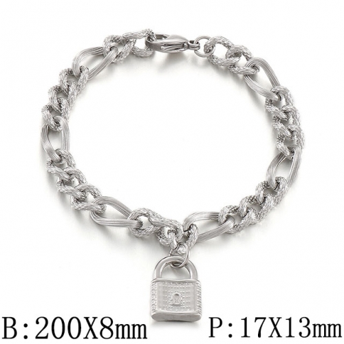 BC Wholesale Jewelry Stainless Steel 316L Charm Bracelets NO.#SJ53B145977