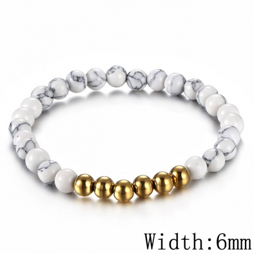 BC Wholesale Jewelry Stainless Steel 316L CZ Bead Bracelets NO.#SJ53B128830