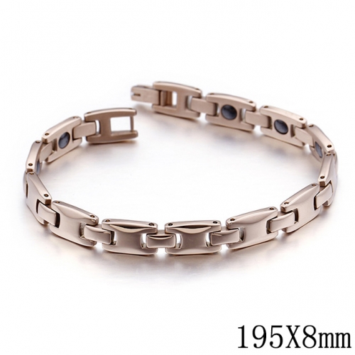 BC Wholesale Jewelry Stainless Steel 316L Jewelry Germanium Stone Bracelets NO.#SJ53B98900