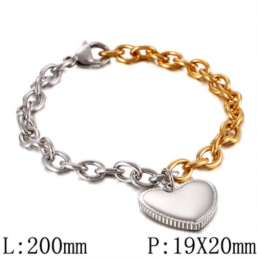 BC Wholesale Jewelry Stainless Steel 316L Jewelry Love Bracelets NO.#SJ53B109847