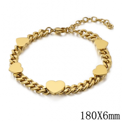 BC Wholesale Jewelry Stainless Steel 316L Jewelry Love Bracelets NO.#SJ53B108655