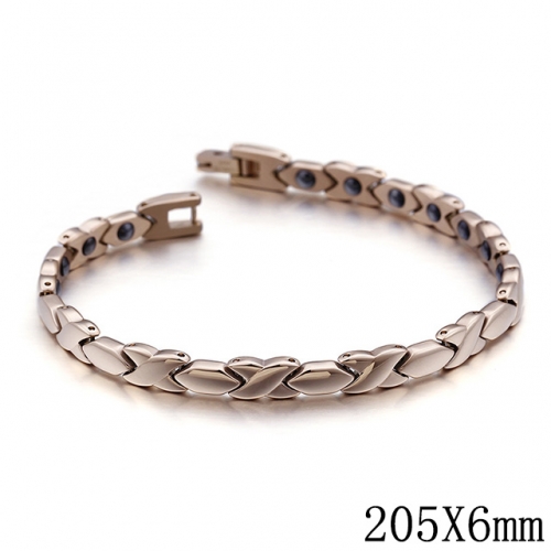 BC Wholesale Jewelry Stainless Steel 316L Jewelry Germanium Stone Bracelets NO.#SJ53B98896