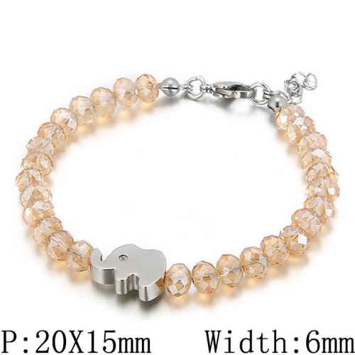 BC Wholesale Jewelry Stainless Steel 316L CZ Bead Bracelets NO.#SJ53B66623