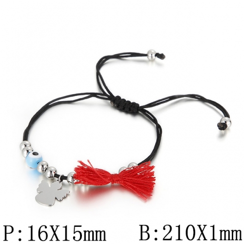 BC Wholesale Jewelry Rope Braided Bracelets Stainless Steel 316L Jewelry Bracelets NO.#SJ53B98799