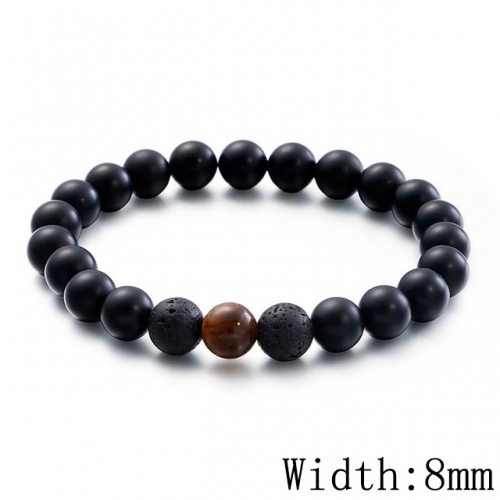 BC Wholesale Jewelry Stainless Steel 316L CZ Bead Bracelets NO.#SJ53B109624