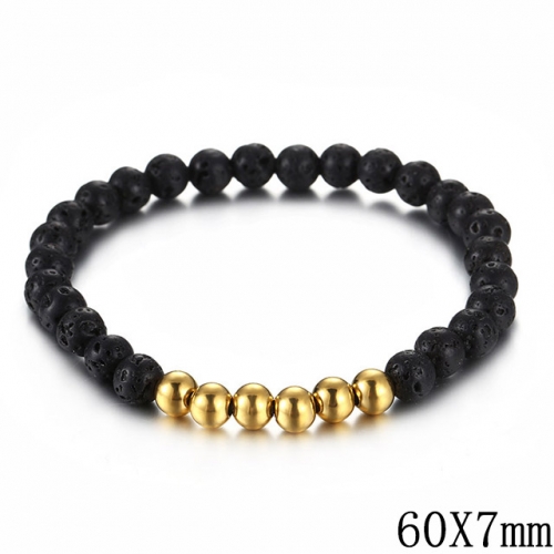 BC Wholesale Jewelry Stainless Steel 316L CZ Bead Bracelets NO.#SJ53B128825