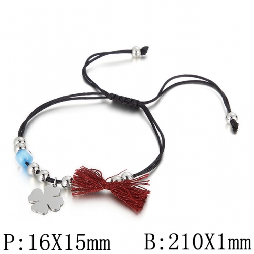 BC Wholesale Jewelry Rope Braided Bracelets Stainless Steel 316L Jewelry Bracelets NO.#SJ53B98802