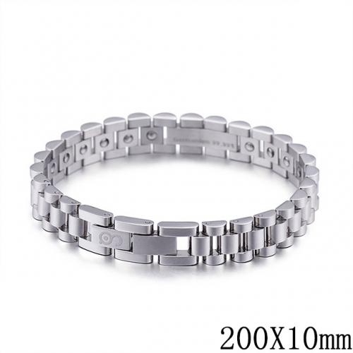 BC Wholesale Jewelry Stainless Steel 316L Jewelry Germanium Stone Bracelets NO.#SJ53B100094