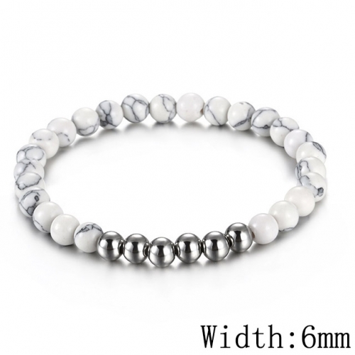 BC Wholesale Jewelry Stainless Steel 316L CZ Bead Bracelets NO.#SJ53B128832