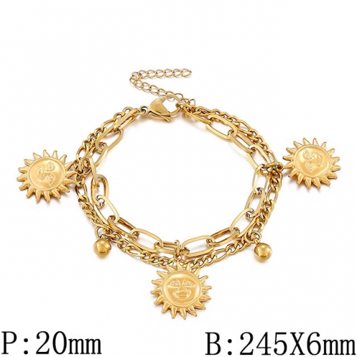 BC Wholesale Jewelry Stainless Steel 316L Jewelry Multi Layer Bracelets NO.#SJ53B150592