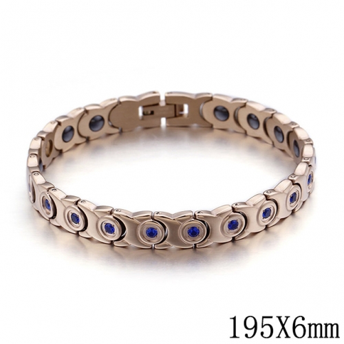 BC Wholesale Jewelry Stainless Steel 316L Jewelry Germanium Stone Bracelets NO.#SJ53BS98902