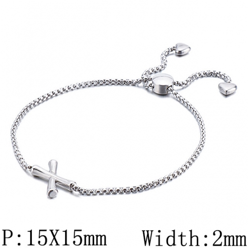 BC Wholesale Jewelry Stainless Steel 316L Jewelry Letter Bracelets NO.#SJ53B123939
