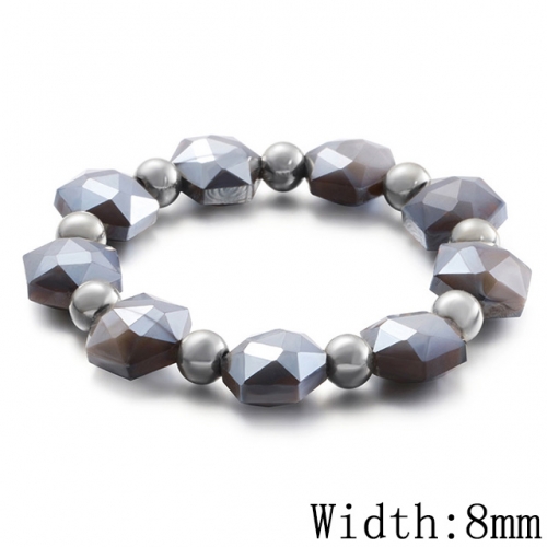 BC Wholesale Jewelry Stainless Steel 316L CZ Bead Bracelets NO.#SJ53B99055