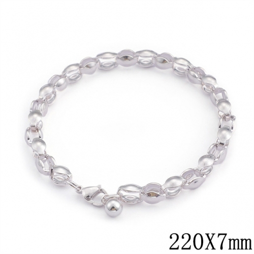 BC Wholesale Jewelry Stainless Steel 316L CZ Bead Bracelets NO.#SJ53B83608