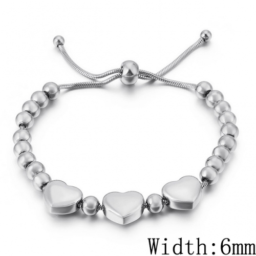 BC Wholesale Jewelry Steel Bead Bracelets Stainless Steel 316L Jewelry Bracelets NO.#SJ53B115766