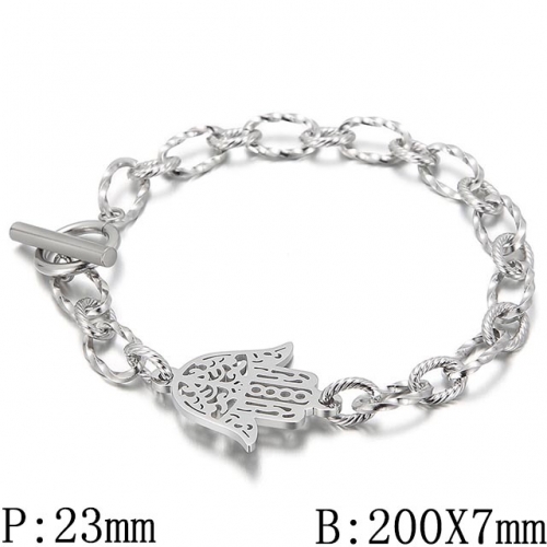 BC Wholesale Jewelry Stainless Steel 316L Jewelry Religion Bracelets NO.#SJ53B149744