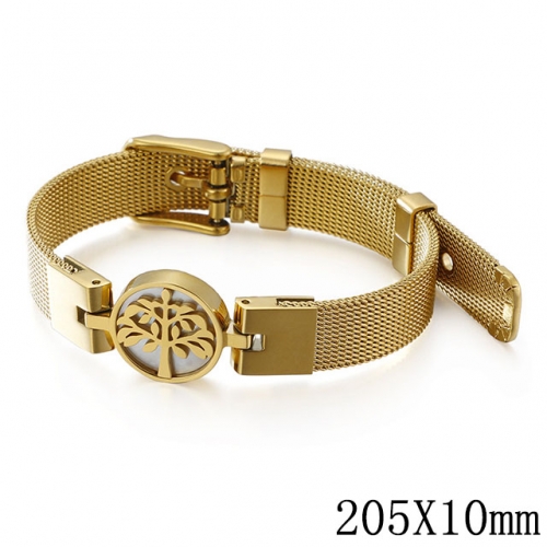 BC Wholesale Jewelry Stainless Steel 316L Jewelry Mesh Bracelets NO.#SJ53B108631