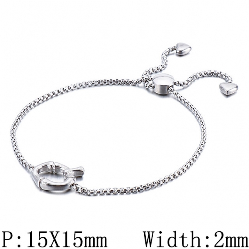 BC Wholesale Jewelry Stainless Steel 316L Jewelry Letter Bracelets NO.#SJ53B123932