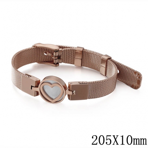 BC Wholesale Jewelry Stainless Steel 316L Jewelry Mesh Bracelets NO.#SJ53B108621