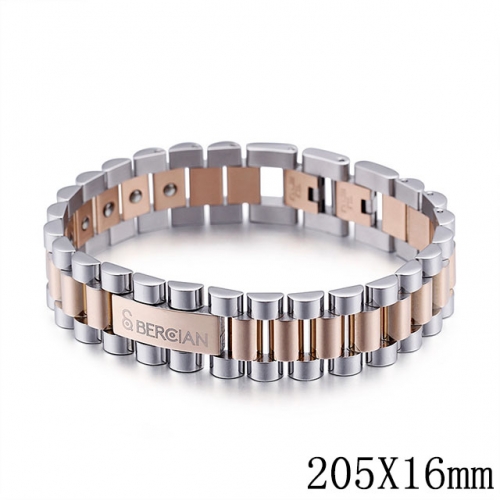BC Wholesale Jewelry Stainless Steel 316L Jewelry Germanium Stone Bracelets NO.#SJ53B100095