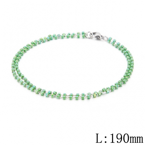 BC Wholesale Jewelry Stainless Steel 316L CZ Bead Bracelets NO.#SJ53B130356