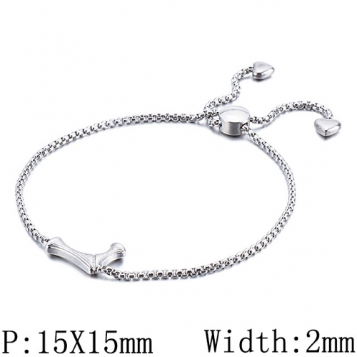 BC Wholesale Jewelry Stainless Steel 316L Jewelry Letter Bracelets NO.#SJ53B123927