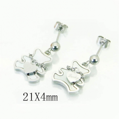 BC Wholesale Earrings Jewelry Stainless Steel 316L Earrings NO.#BC47E0146NL