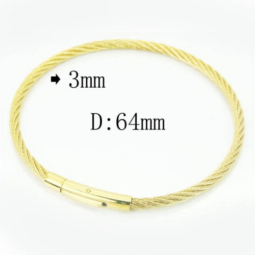 BC Wholesale Bangles Jewelry Stainless Steel Jewelry Bangles NO.#BC51B0026HKS
