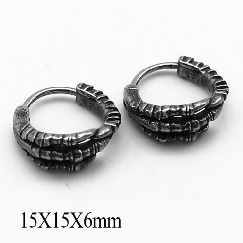 BC Wholesale Huggie Hoop Earrings Stainless Steel 316L Jewelry Earrings NO.#SJ55E1331