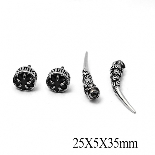 BC Wholesale Stud Earrings Stainless Steel 316L Popular Earrings NO.#SJ55EBB0314