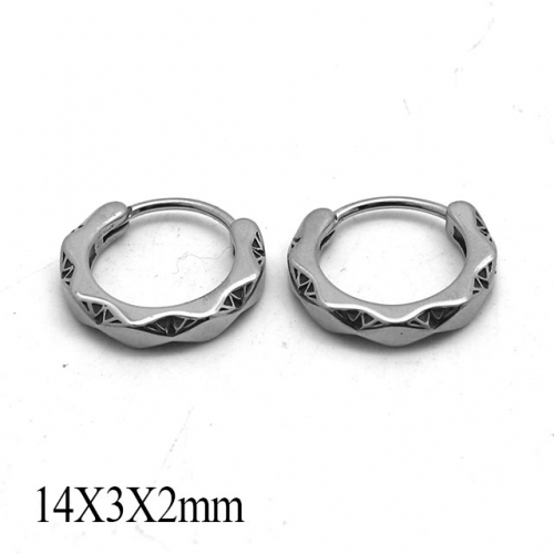 BC Wholesale Huggie Hoop Earrings Stainless Steel 316L Jewelry Earrings NO.#SJ55E1119