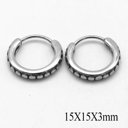 BC Wholesale Huggie Hoop Earrings Stainless Steel 316L Jewelry Earrings NO.#SJ55E1127