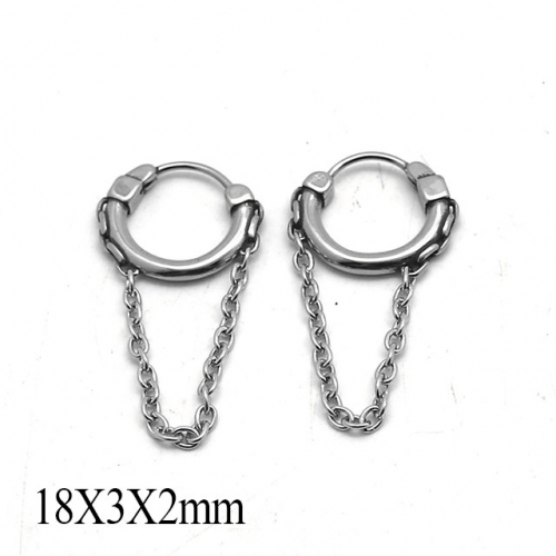 BC Wholesale Huggie Hoop Earrings Stainless Steel 316L Jewelry Earrings NO.#SJ55E1120