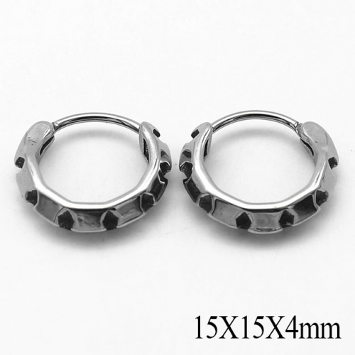 BC Wholesale Huggie Hoop Earrings Stainless Steel 316L Jewelry Earrings NO.#SJ55E1023