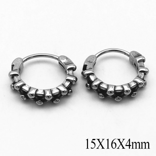 BC Wholesale Huggie Hoop Earrings Stainless Steel 316L Jewelry Earrings NO.#SJ55E1052