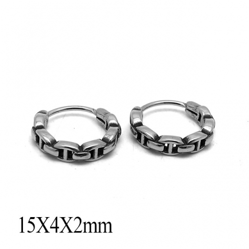 BC Wholesale Huggie Hoop Earrings Stainless Steel 316L Jewelry Earrings NO.#SJ55E1203