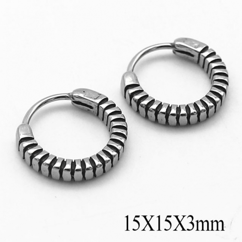 BC Wholesale Huggie Hoop Earrings Stainless Steel 316L Jewelry Earrings NO.#SJ55E1050