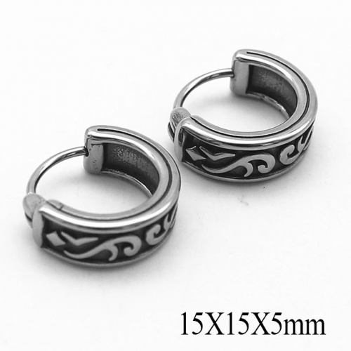 BC Wholesale Huggie Hoop Earrings Stainless Steel 316L Jewelry Earrings NO.#SJ55E1148
